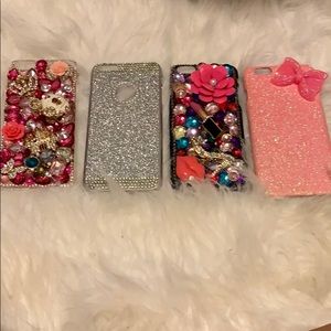 Lot of 4 iPhone 6 Plus bling cases